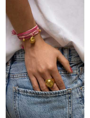 Bague Sein octobre rose taille 56 AURELIE BIDERMANN - 1