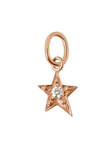 PENDENTIF ETOILE OR 18K DIAMANT