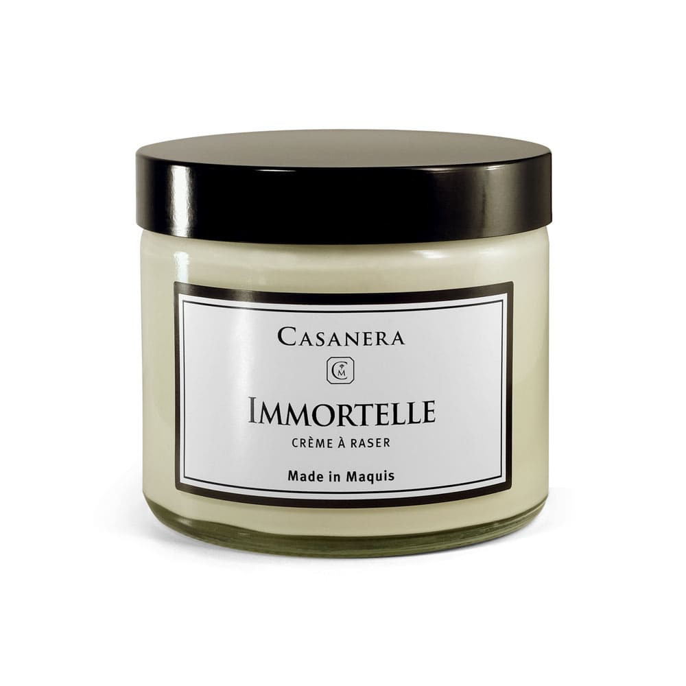 Shaving cream with Immortelle essential oil