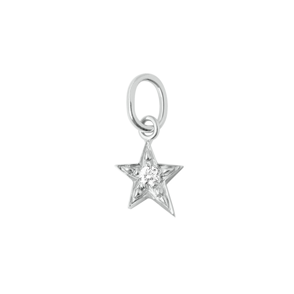 18K GOLD DIAMOND STAR PENDANT