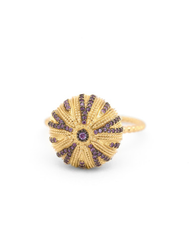 GM tanzanite urchin ring