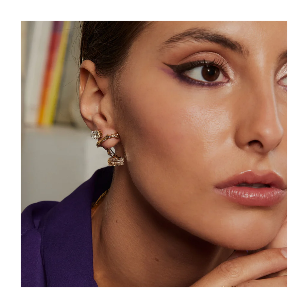 Boucles d'oreilles Baguette grand modèle IMAÏ - 1