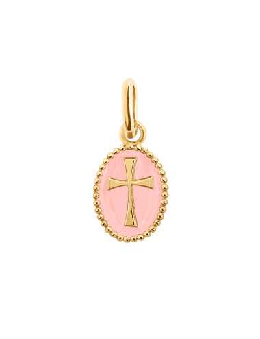 Pendentif Croix émaillé GIGI CLOZEAU - 1