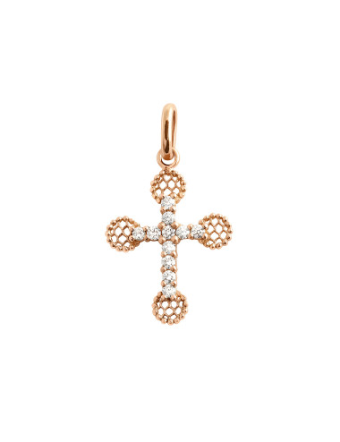 Pendant Small Cross Lace Diamond GIGI CLOZEAU - 1