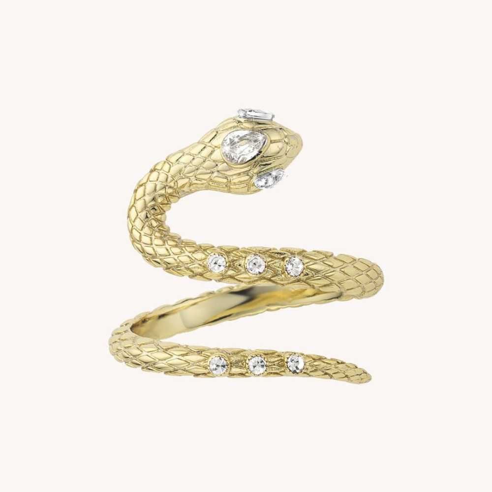 WHITE SNAKE RING