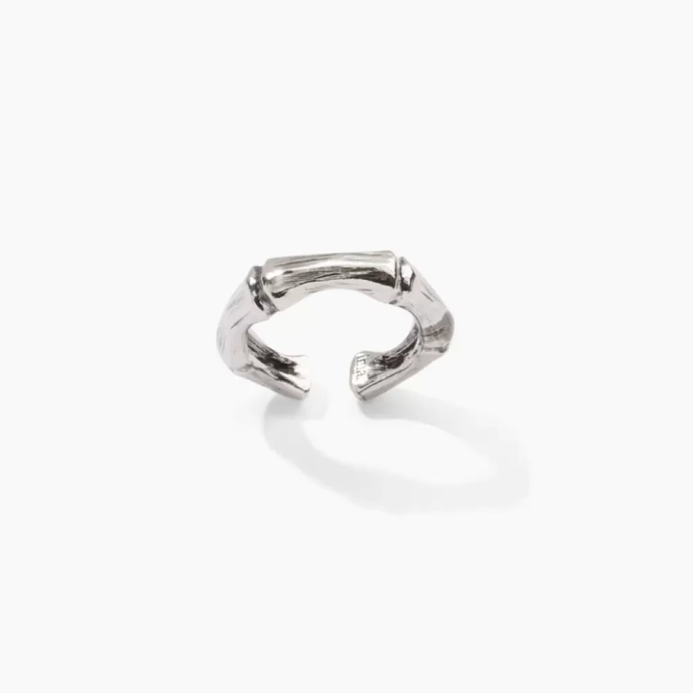 Silver bamboo ring