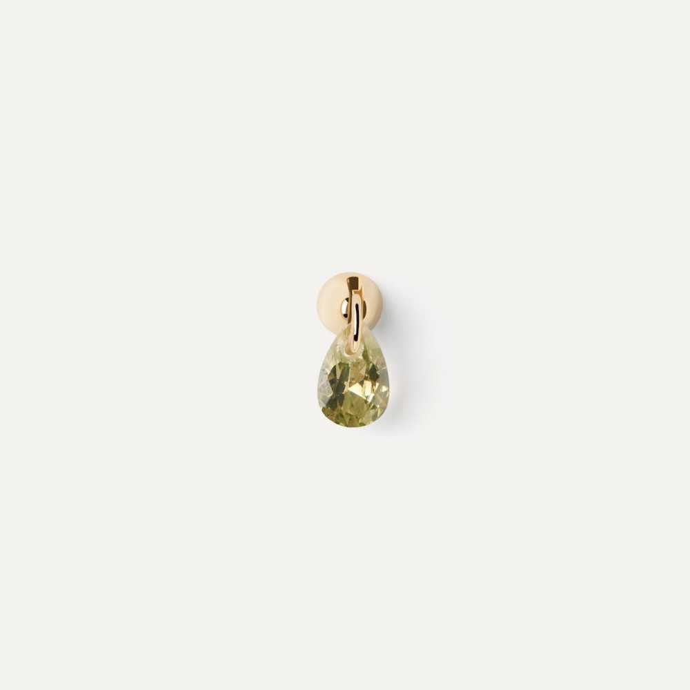 Individual earring Lily green