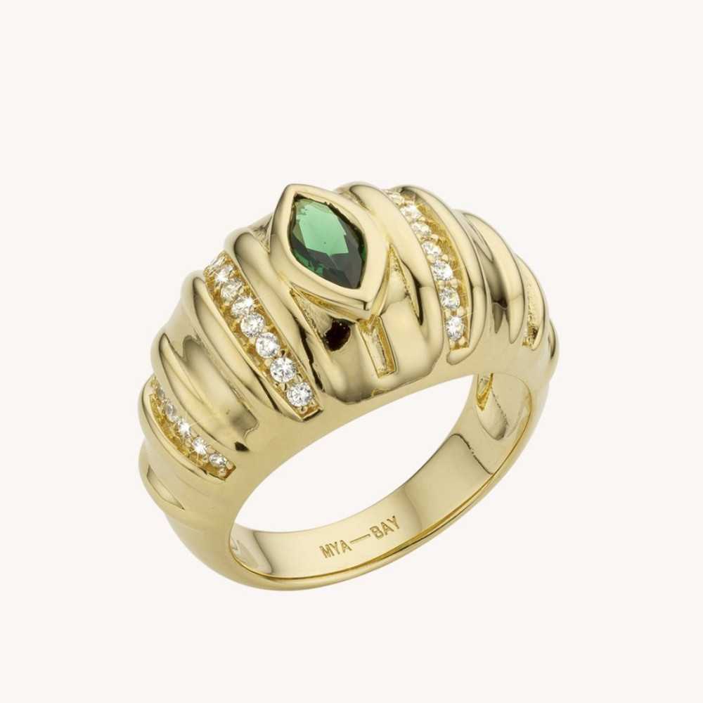 Green stone Miranda ring