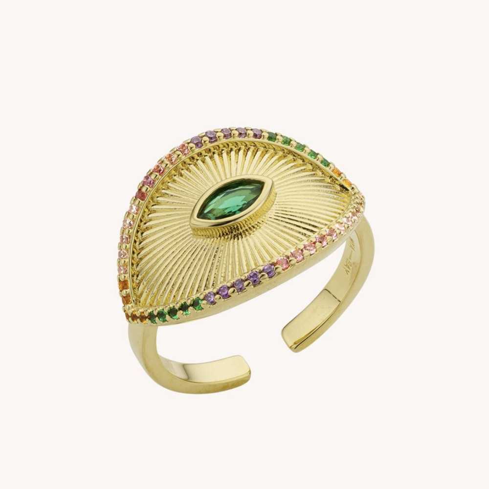 Rainbow Tilak ring