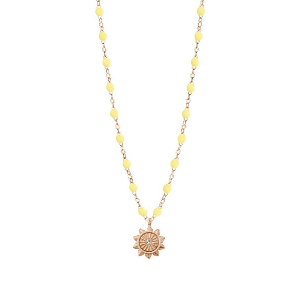 Lucky sun necklace Rose gold