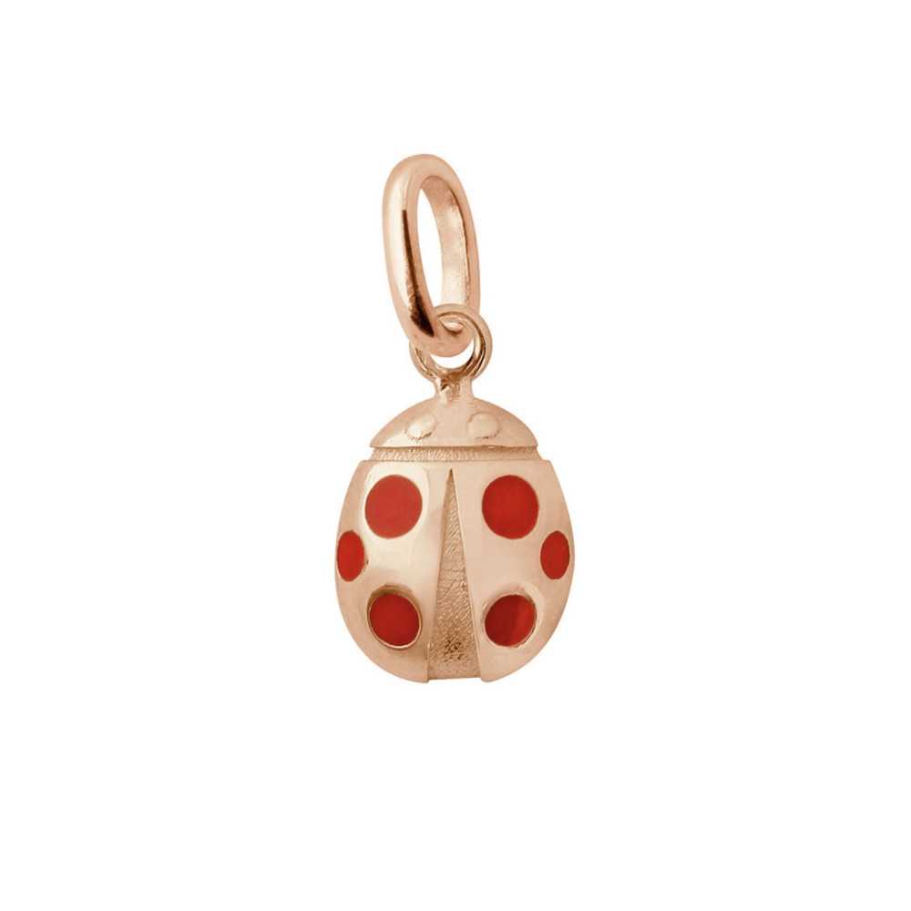 Ladybug pendant red rose gold