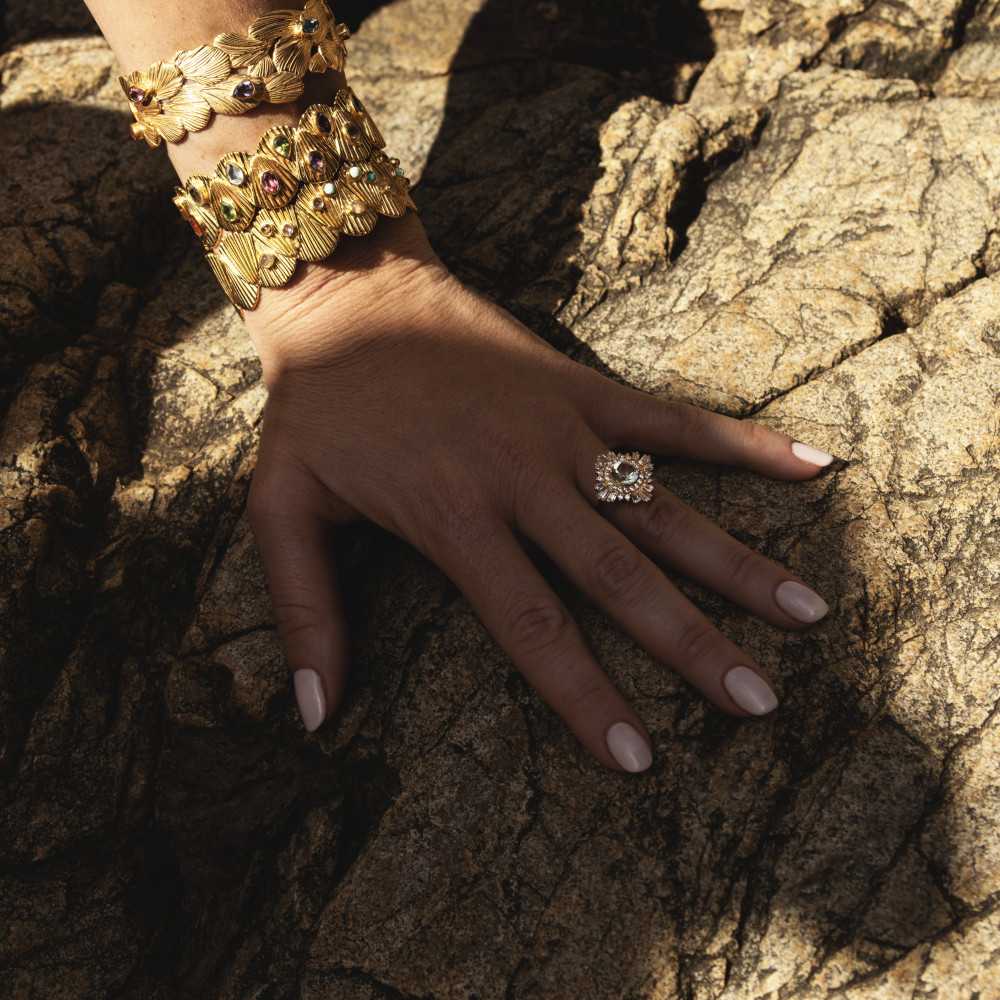 Mina ring Green amethyst