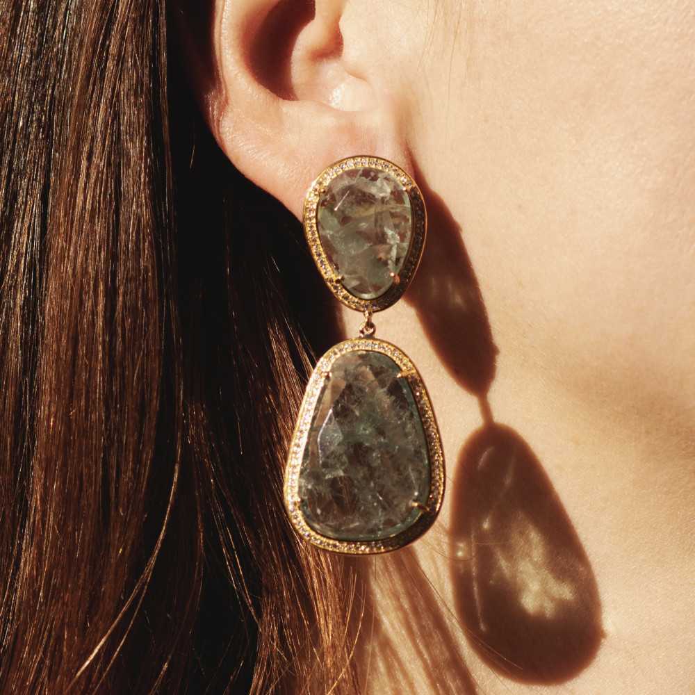 Dea Fluorite earrings