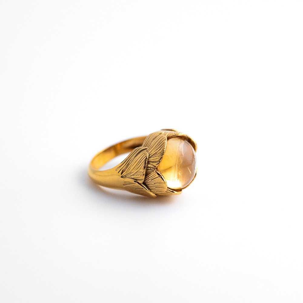 Rosa citrine ring