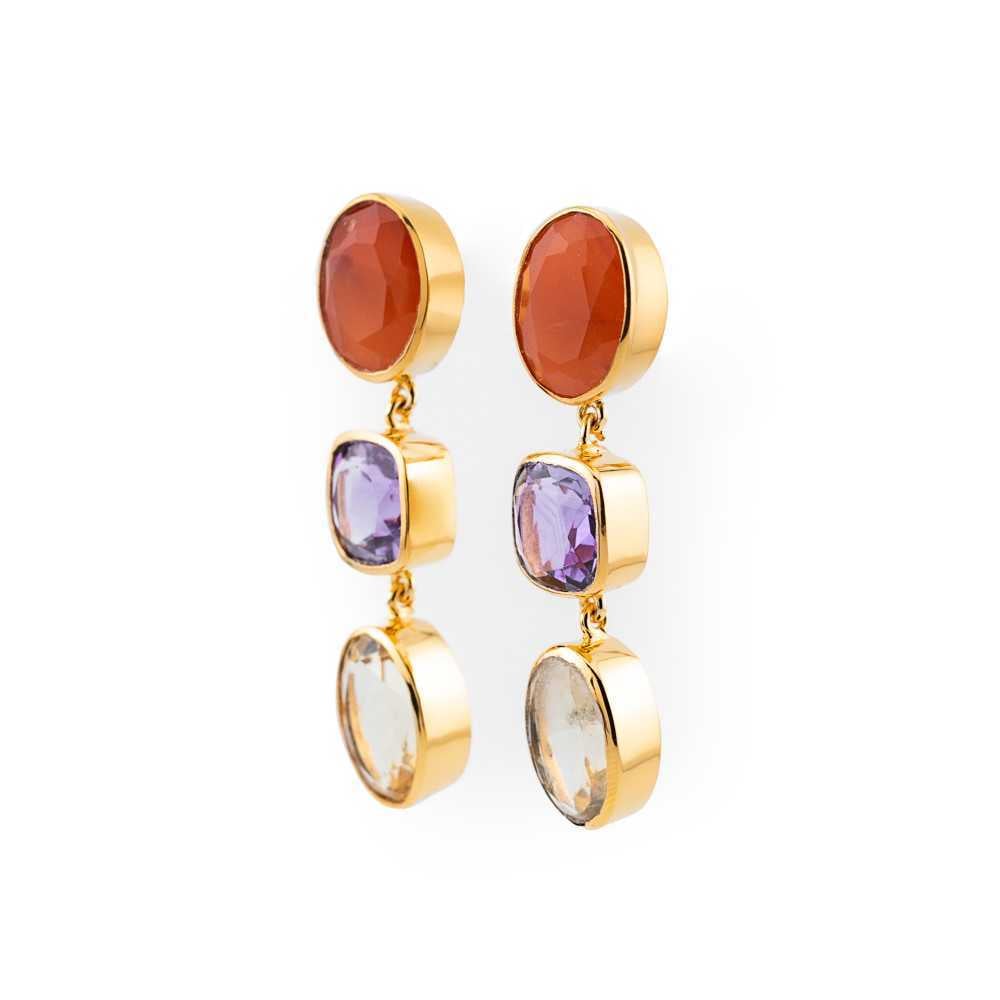 Carnelian Tea Earrings