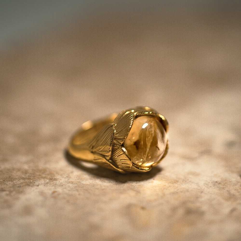 Rosa citrine ring