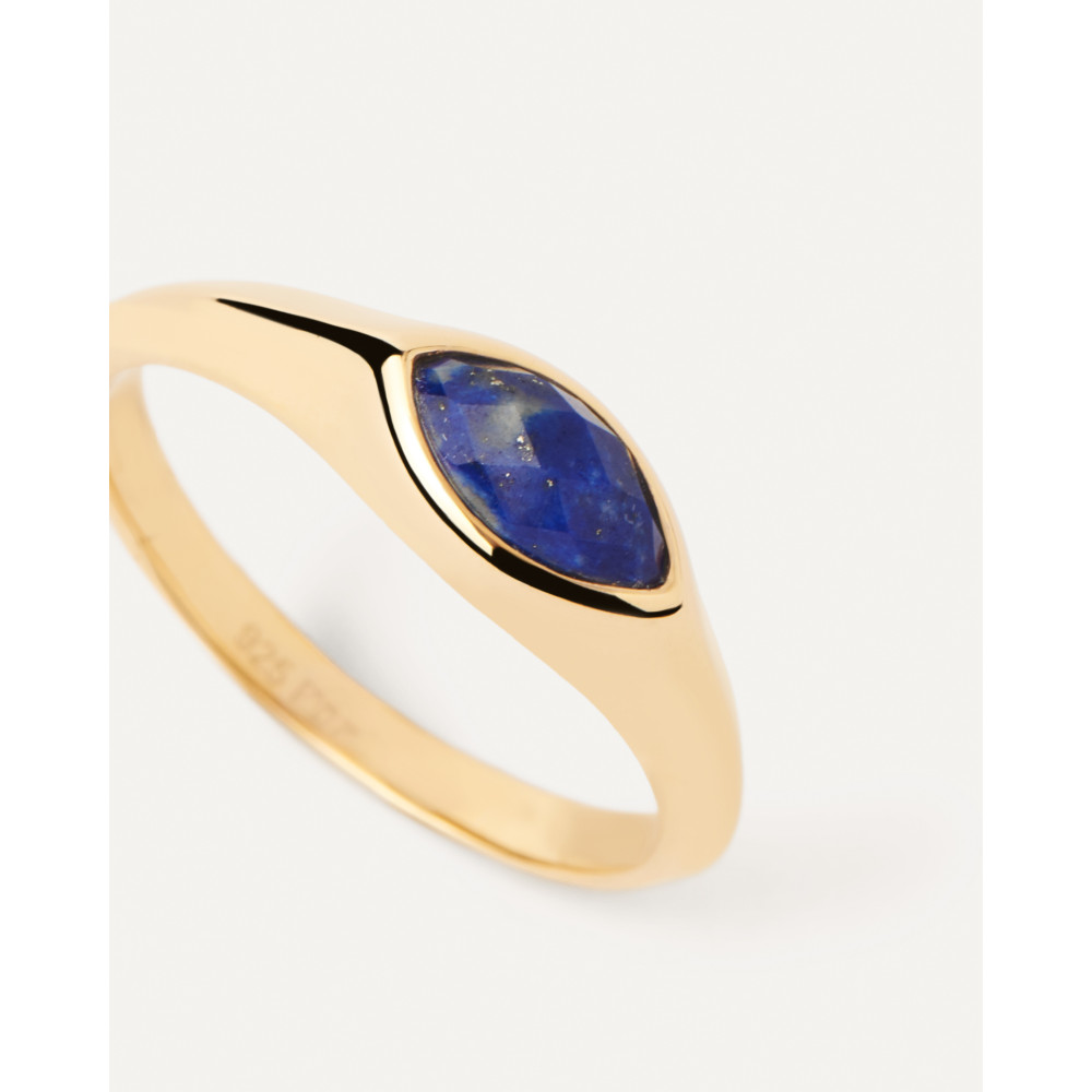 Nomad Lapis-Lazuli Chevalière Ring