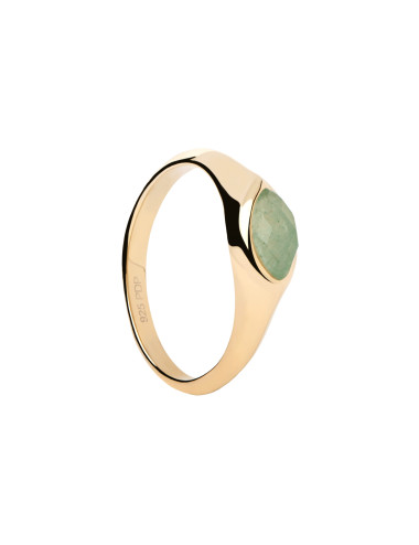 Nomad Chevalière ring Green aventurine