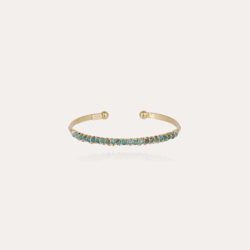 Bracelet Lyre apatite bleue