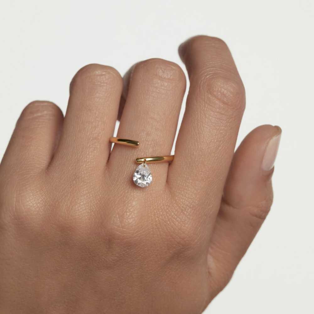 Bague Solitaire Acqua