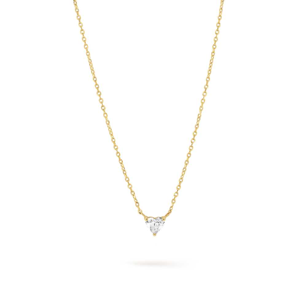 Collier solitaire Coeur