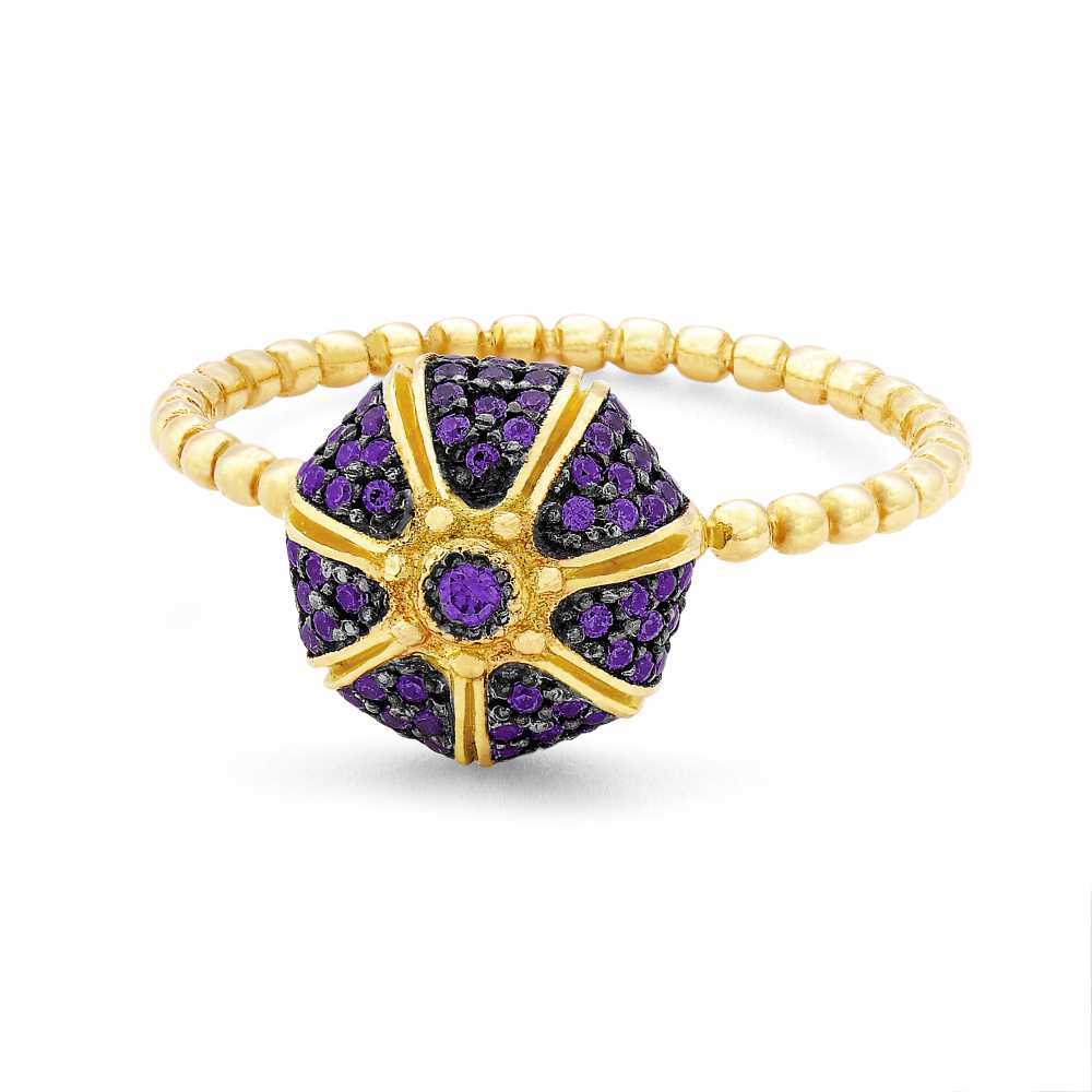 Bague Oursin MINI tanzanites MARIA BATTAGLIA - 5