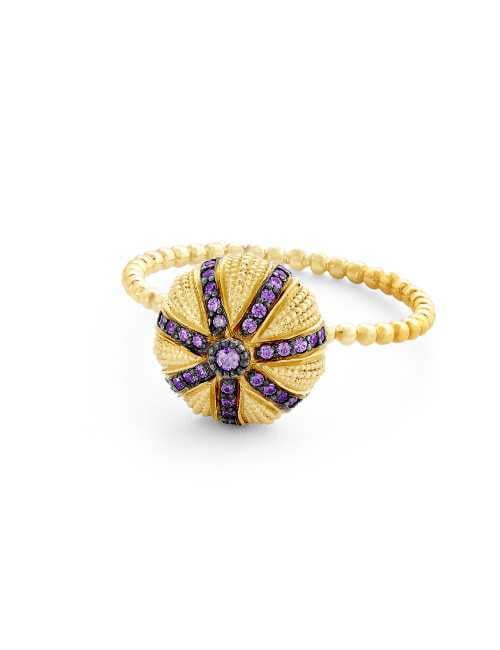 Tanzanite PM urchin ring