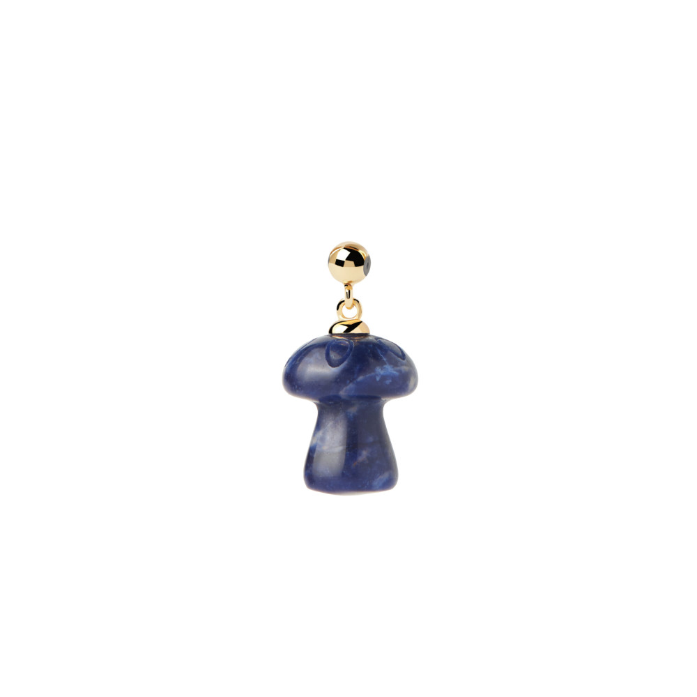 Sodalite Mushroom Charm