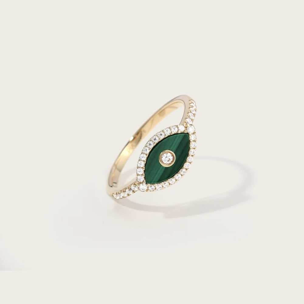 Bague Baby Lana malachite