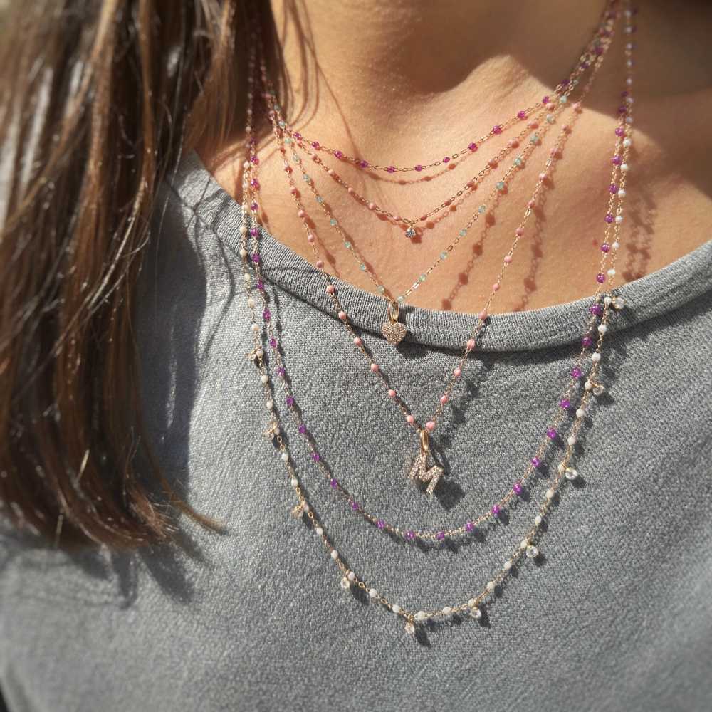 Gigi necklace 42cm rose gold