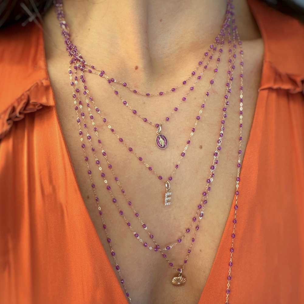 Gigi necklace 42cm rose gold