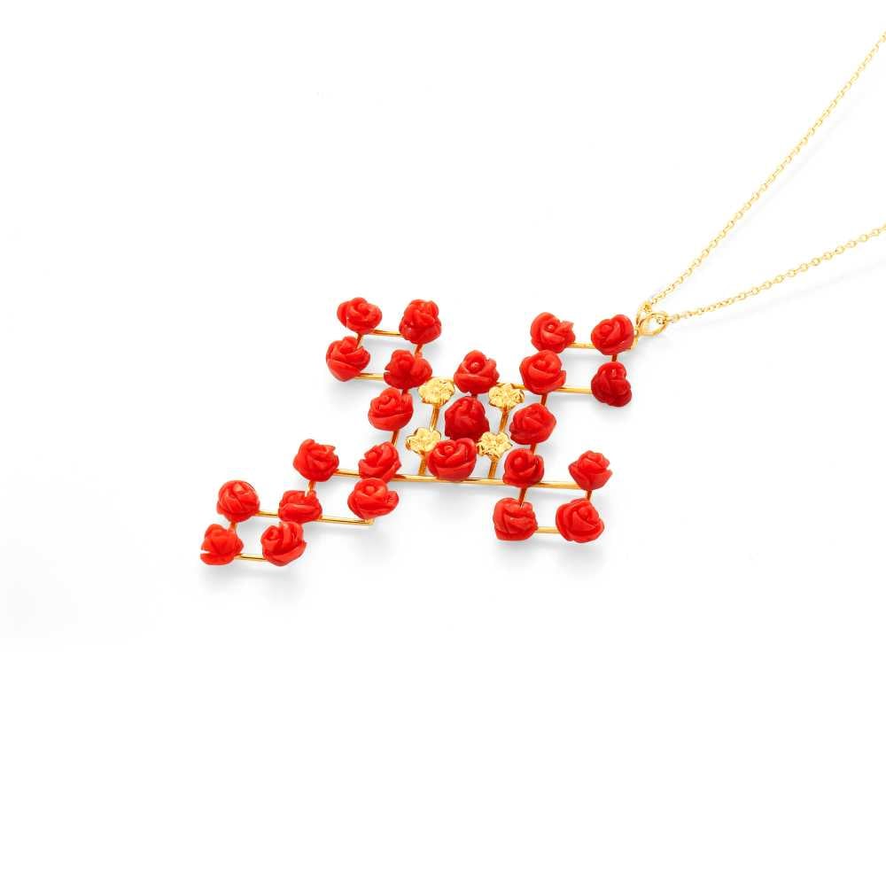 Coral Fiordispina Necklace