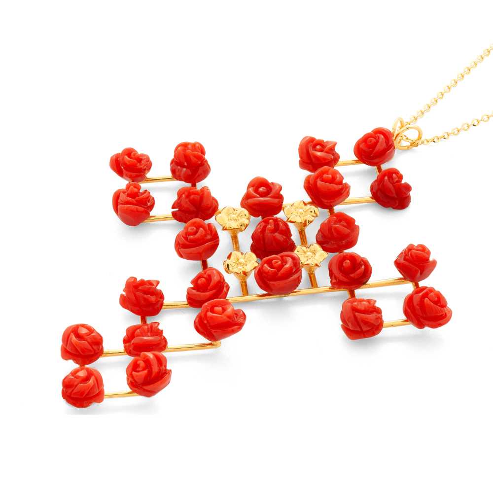 Coral Fiordispina Necklace
