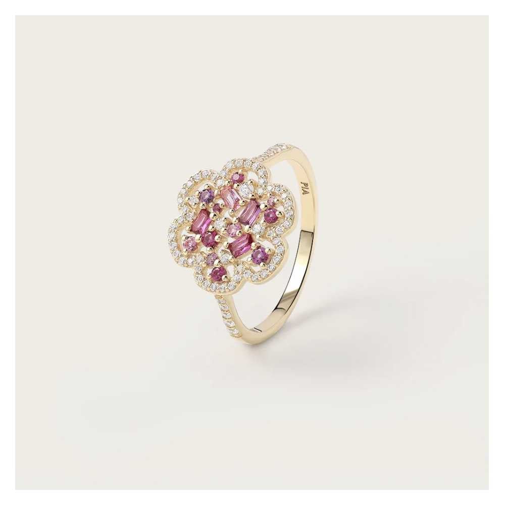 Bague Flora Prune