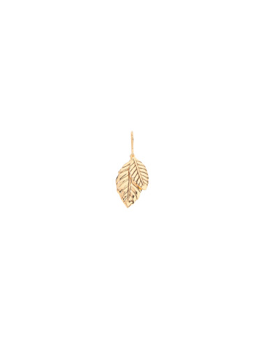 Boucle d'oreille feuille de rose Rosalinde AURELIE BIDERMANN - 1